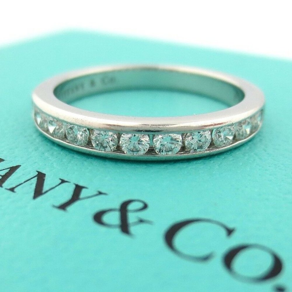PLATINUM .33CT DIAMOND 3MM SHARED ETERNITY WEDDING